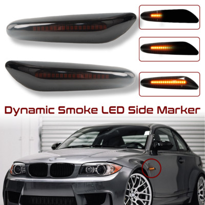 For BMW E90 E91 E92 E93 E46 E82 E88 Dynamic LED Side Marker Fender Turn Signal