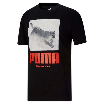 Мужская футболка Puma Speed Cat Box M, размер XL, повседневные топы 67662501