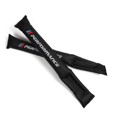 2x Auto Car Universal Autositz Lücke Lückenfüller Pad PU Leder Für BMW Schwarz