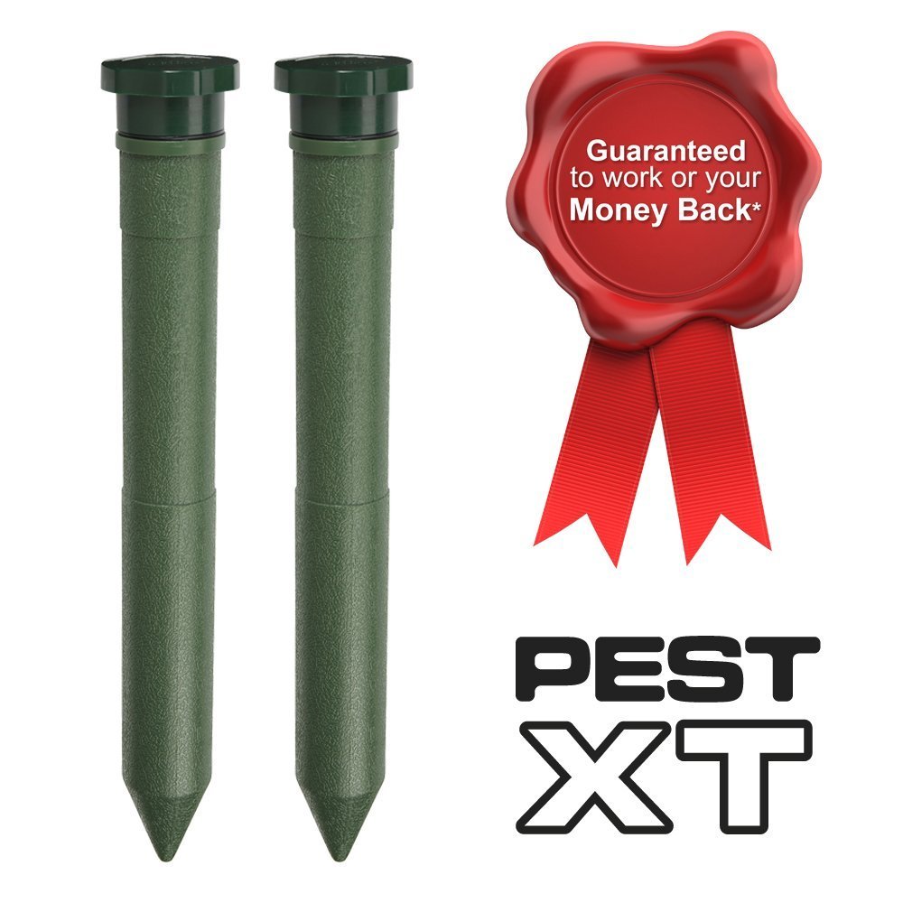 Pest XT Mole Repeller Ultra Sonic Spike Battery Powered ...