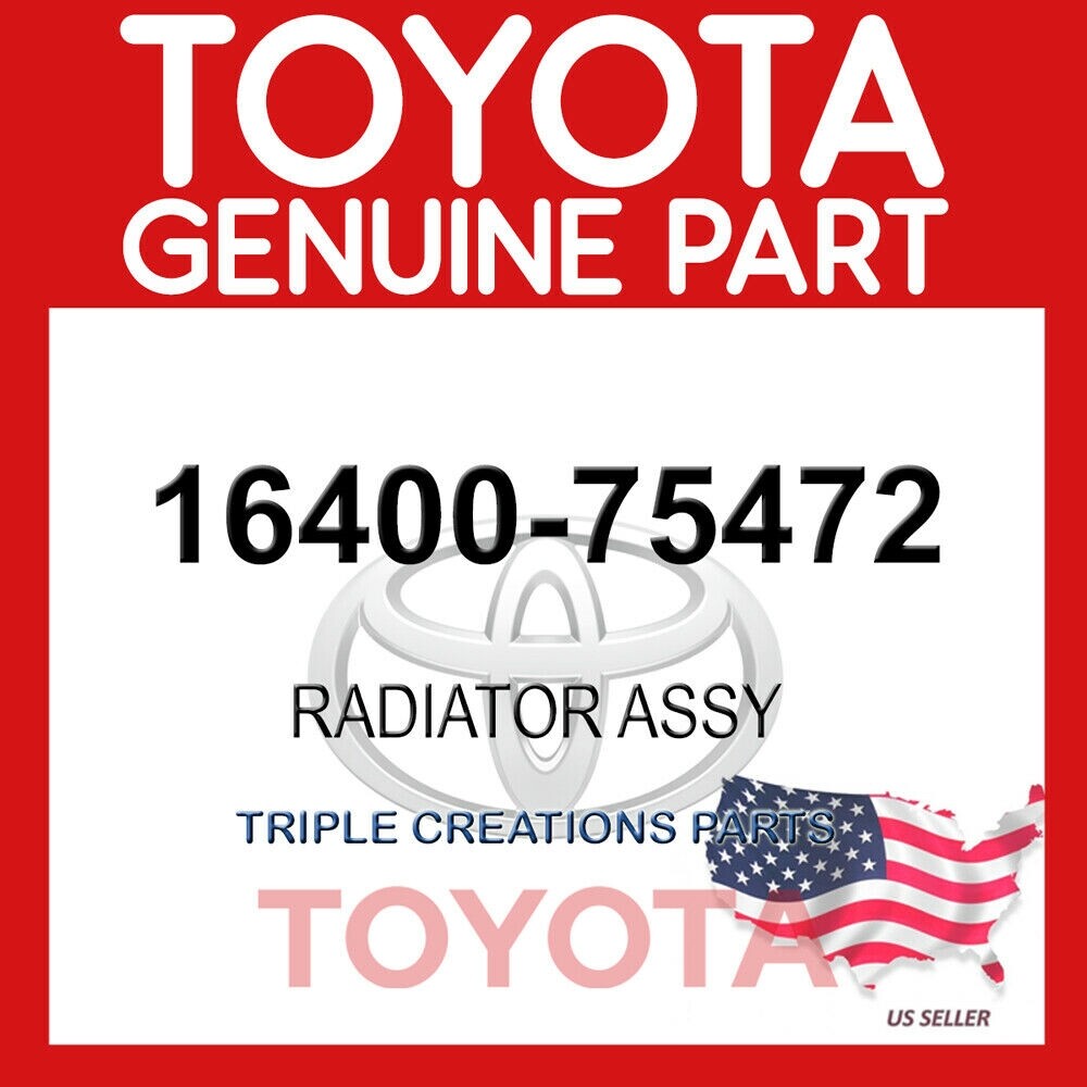 Genuine Toyota 16400-75472 Radiator Assy 1640075472 OEM | eBay