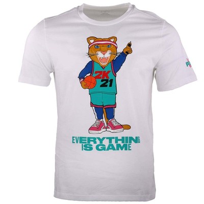 

Puma 2K Dylan Graphic Crew Neck Футболка с коротким рукавом мужская белая спортивная повседневная, Белый, Puma 2K Dylan Graphic Crew Neck Short Sleeve T-Shirt