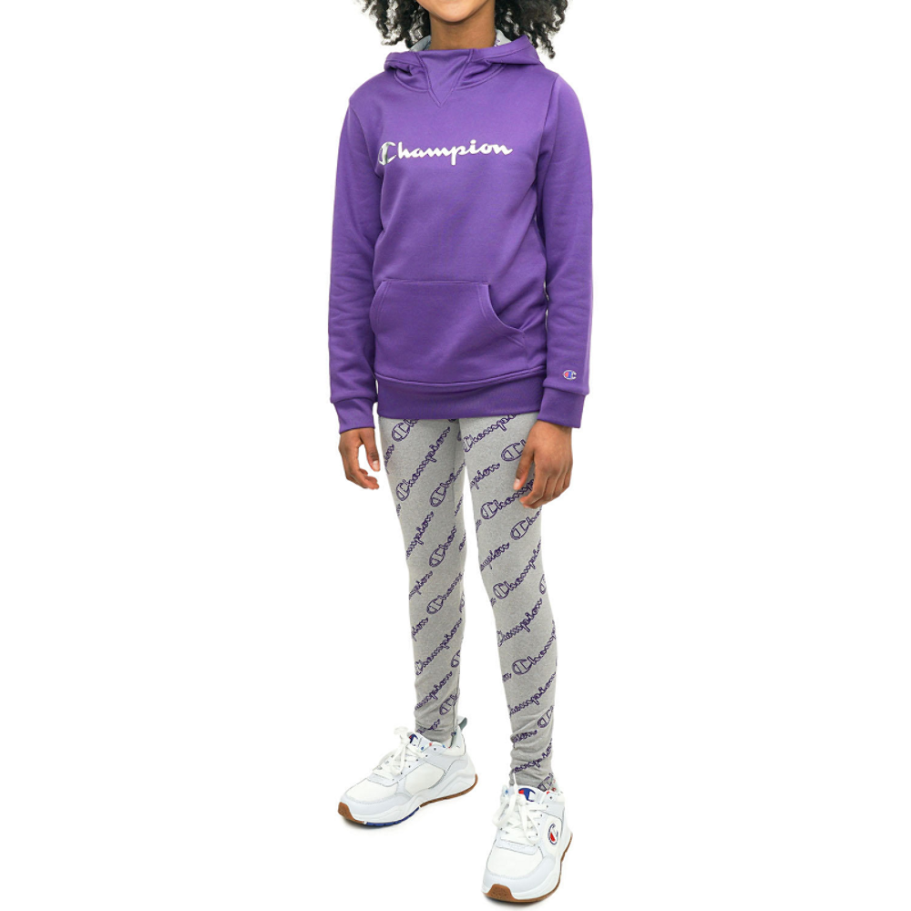 Champion 2 Piece Set Girls Pullover Hoodie / Jogger Sweat Pants Outfit