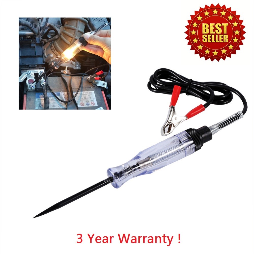 Test Light Car Circuit Tester Probe 12v 6v Dc Voltage Continuity Tester