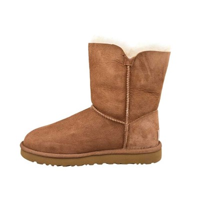 Pre-owned Ugg Bailey Button Ii Chestnut W-1016226-che Women's In Multicolor