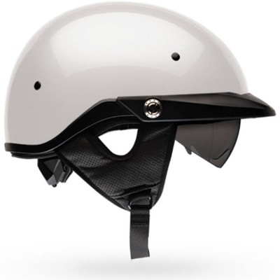 Bell Pit Boss Mens Lightweight Motorcycle Gear Helmets - Gloss Pearl White