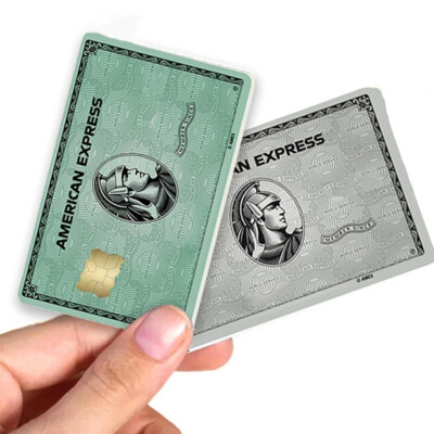 Credit Card Stickers, American Express for Credit Card Skin, Personalized (4pcs)