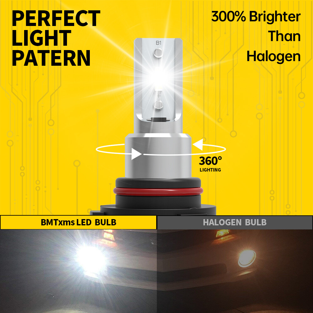For Toyota Camry 2007-2017 4PCS 6500K LED Headlight Hi-Low Beam Light Bulb Kit