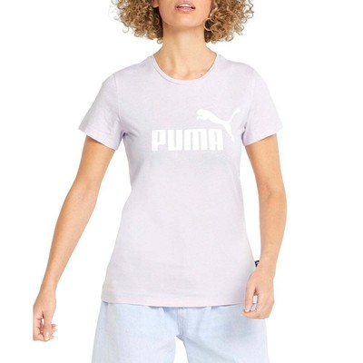 

Женские фиолетовые повседневные топы Puma Essentials с круглым вырезом и коротким рукавом с логотипом 58, Фиолетовый