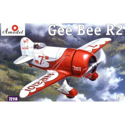 Amodel 72114 Plastic model airplane kit 1:72 Gee Bee Super Sportster R2 Aircraft