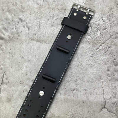 Size 16/18/20/22mm Extra long Leather Cuff Wrist Strap Trench Watch Band #233