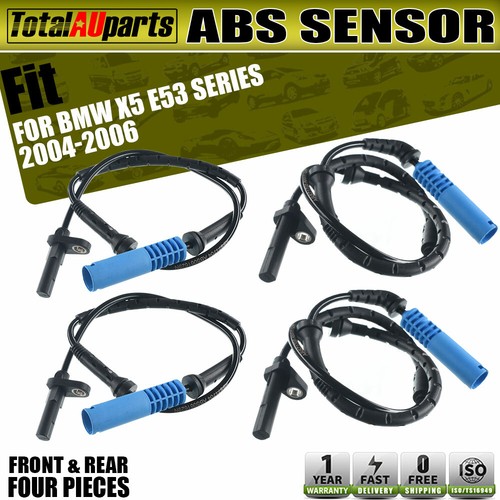 4Pcs ABS Wheel Speed Sensors for BMW X5 E53 2004 -2006 Front & Rear L+R | eBay