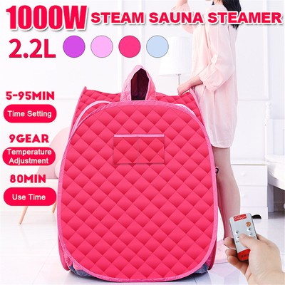 2.2L Mobile Dampfsauna Heimsauna Dampfsauna mit Dampferzeuger Saunakabine Satz
