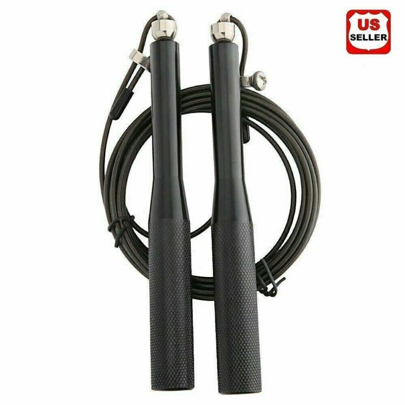 Cpokoh Aluminum High Speed Steel Cable Jump Rope for Fast Endurance Crossfit Box