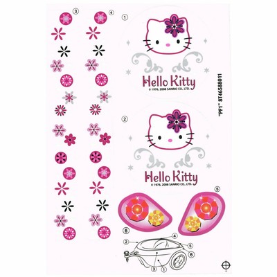 Aufkleber Satz Hello Kitty für BIG New Bobby Car Anhänger Sticker gib013