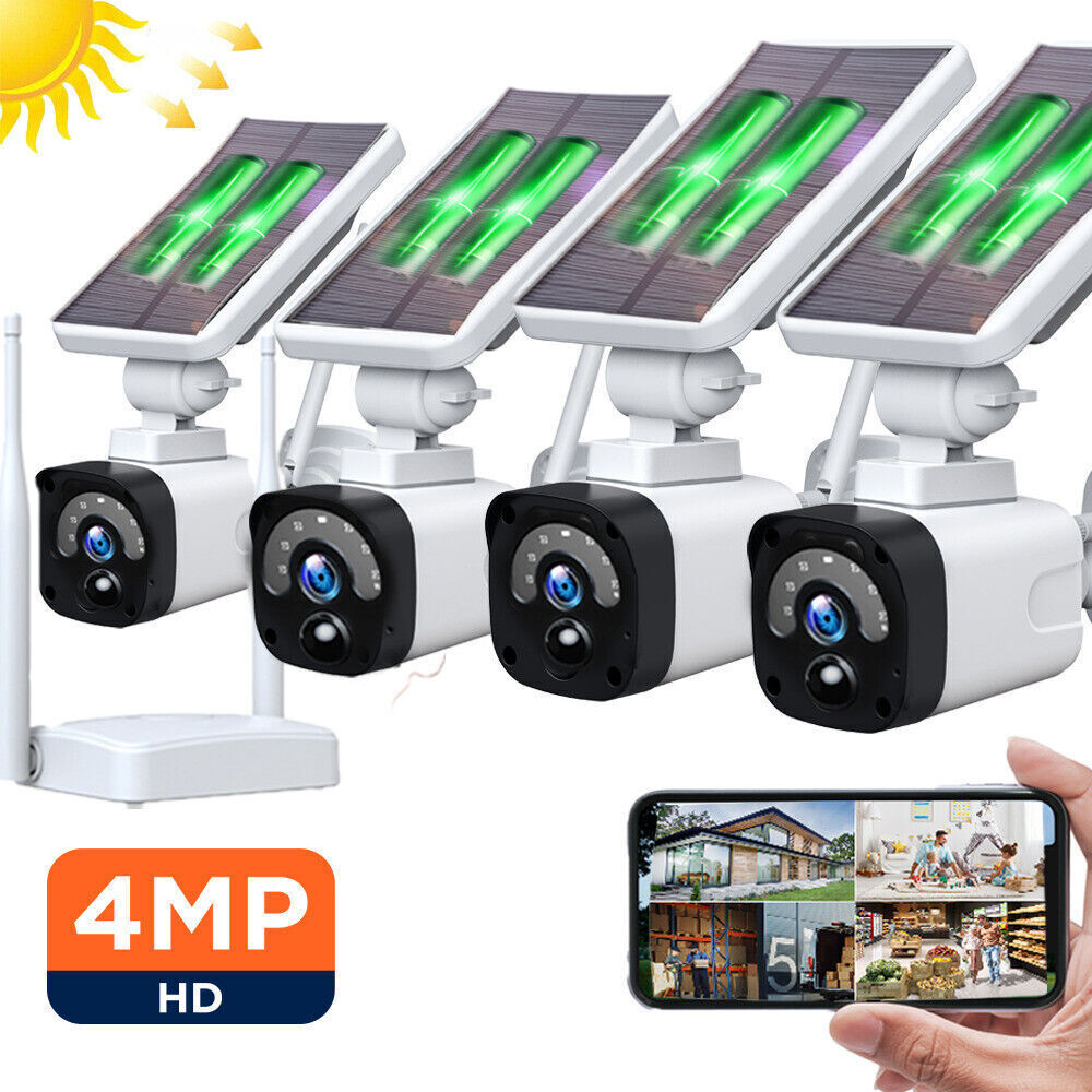 Solar Camera WiFi Wireless Home Secuirty Camera System Outdo