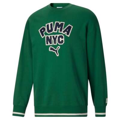 

Мужская толстовка с круглым вырезом Puma Play Nyc зеленая 62176537, Зеленый