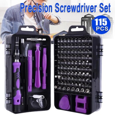 115 in 1 Magnetic Precision Screwdriver Set PC Phone Electronics Repair Tool Kit