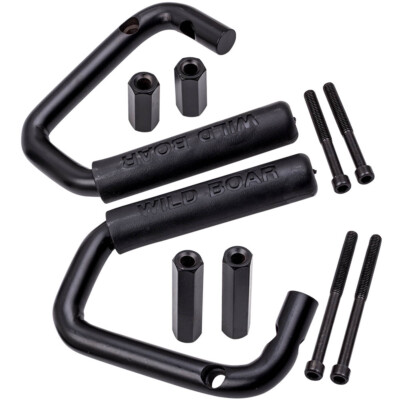 2PCS Front Grab Handle Bar Mount for Jeep Wrangler JK 2 and 4 Door 2007-16-2018