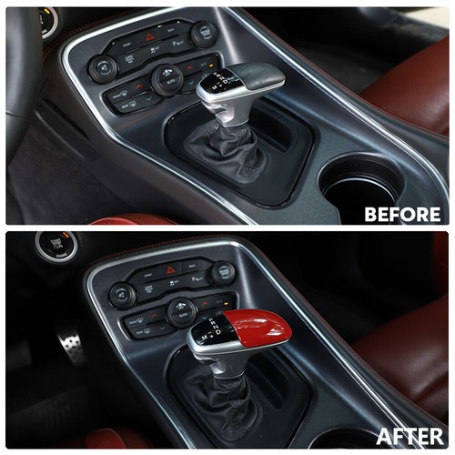 1pc Gear Shift Knob Trim for 201520 Dodge Challenger Charger Durango