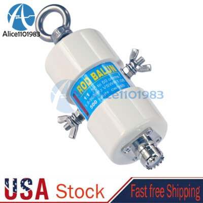 1:1 Waterproof HF Balun Bands (1-50MHz) 500W for Antenna Balun For 160m-6m US