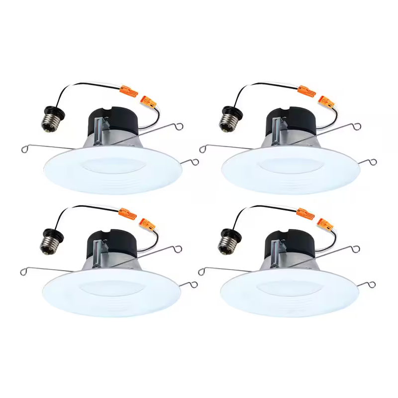 LED Recessed Light Trim Retrofit Downlight 5/6 Inch Dimmable Wet Rated