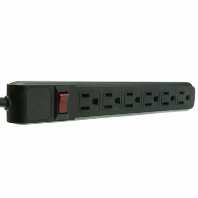 C&E 10 pack Surge Protector Flat Rotating Plug 6 Outlet Horizontal Outlets Pl...