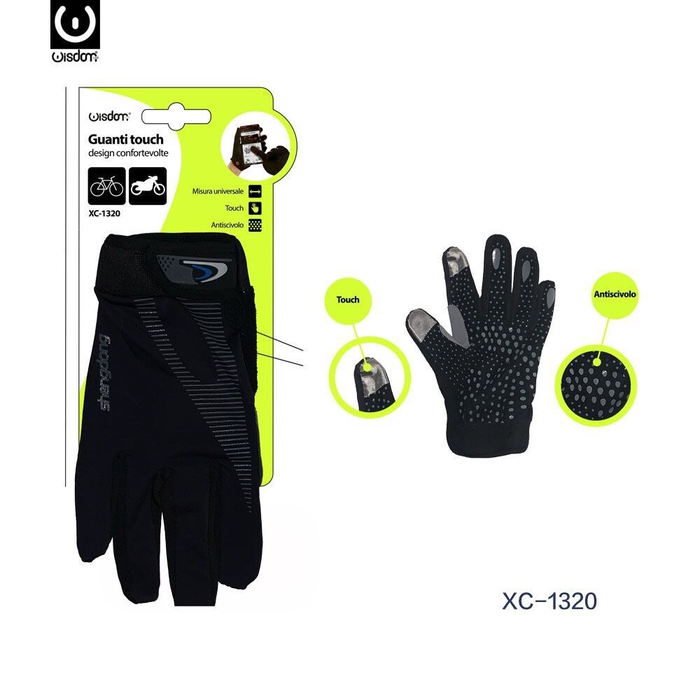 Guanti Touch Antiscivolo Universali Per Moto Bici Bicicletta Xc-1320 wis