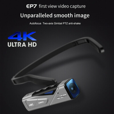 ORDRO EP7 Head Mounted 4K 60fps Video Camera Sports Camcorder 2-Axis Gimbal F7D2