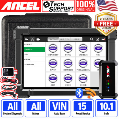 Ancel X7 Automotive Bluetooth All System OBD2 Scanner Bi-Directional Diagnostic