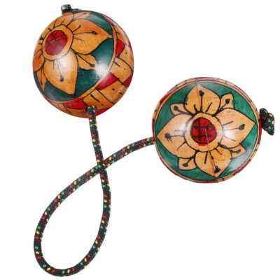 Sound Shakers Aslatuas Rhythmic Ball Indonesian Hand-painted Maracas Style
