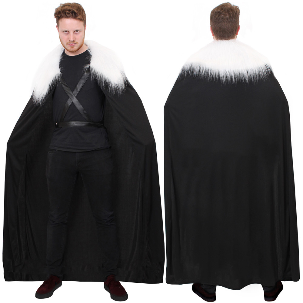 black fur cape