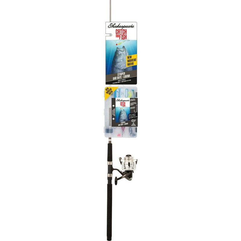 Shakespeare Catch More Fish Catfish Spinning Reel and Fishing Rod Combo