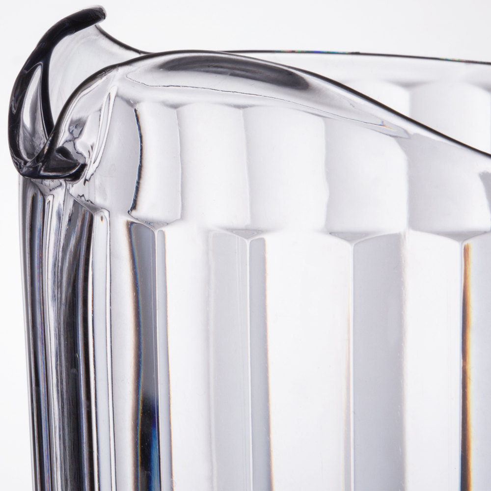 24 PACK Clear 60 Oz Plastic Round Bar Restaurant Water Soda Beer Serving Pitcher