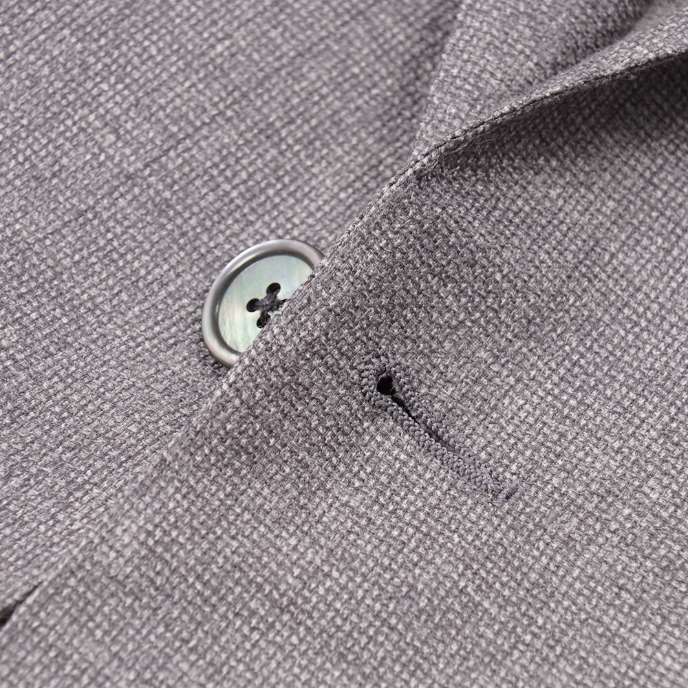 Pre-owned Belvest $2595  Soft-constructed Gray Wool-silk-linen Sport Coat 40 R