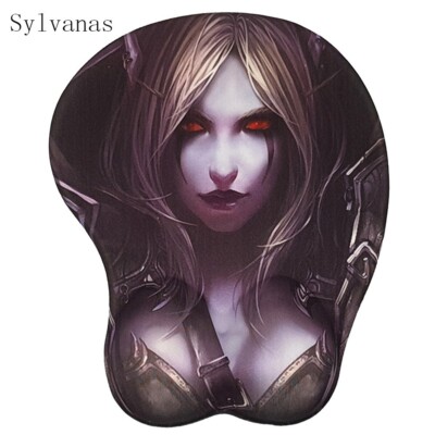 Sylvanas Gaming 3D Anime Mouse Pads with Soft Wrist Rest