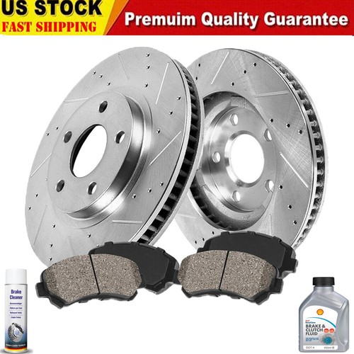 Rear Hub Assembly Ceramic Brake Pad Rotor Bundle for 2002-2005 Ford Explorer