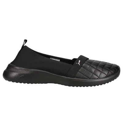 

Puma Adelina Quilted Slip On Womens Size 9.5 M Sneakers Повседневная обувь 381081-02, Black;pink;white, Puma Adelina Quilted Slip On