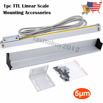 TOAUTO Digital Readout 2/3 Axis DRO w/ Linear Scale 5μm Glass Encoder for CNC,US