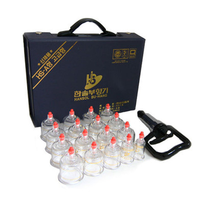 Hansol Buhang (17pcs Cups) Medical Massage Device Professional Cupping Set 