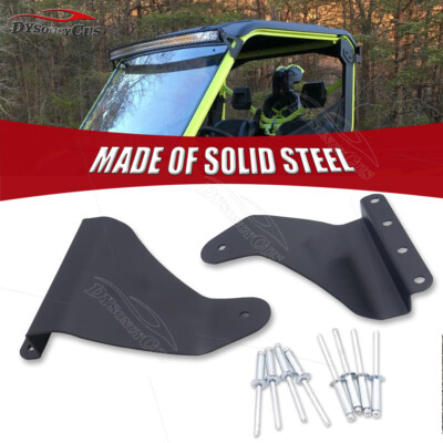 Fit 16-24 Can-am Defender Pro-Fit Cage 50''/52'' LED Light Bar Roof Mount Bracket