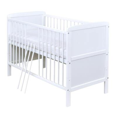 Babybett Kinderbett Juniorbett Natalie weiß 70x140 umbaubar