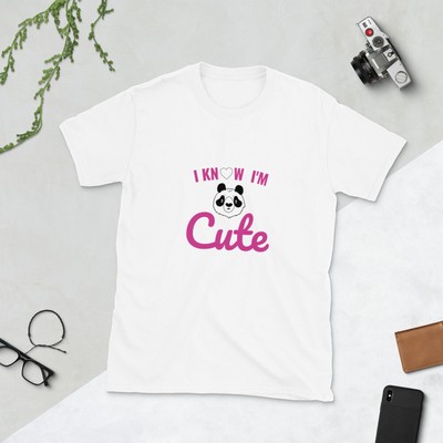 I am Cute Gift Funny Short-Sleeve Women T-Shirt