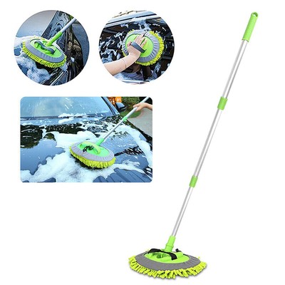 Car Wash Brush Extendable Pole Revolving Care Washing Brush Sponge Cleaning care