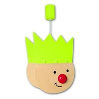Waldi 65432.0 Königskind Kinder Lampe Holz Pendelleuchte E27 max.75W Grün 230V