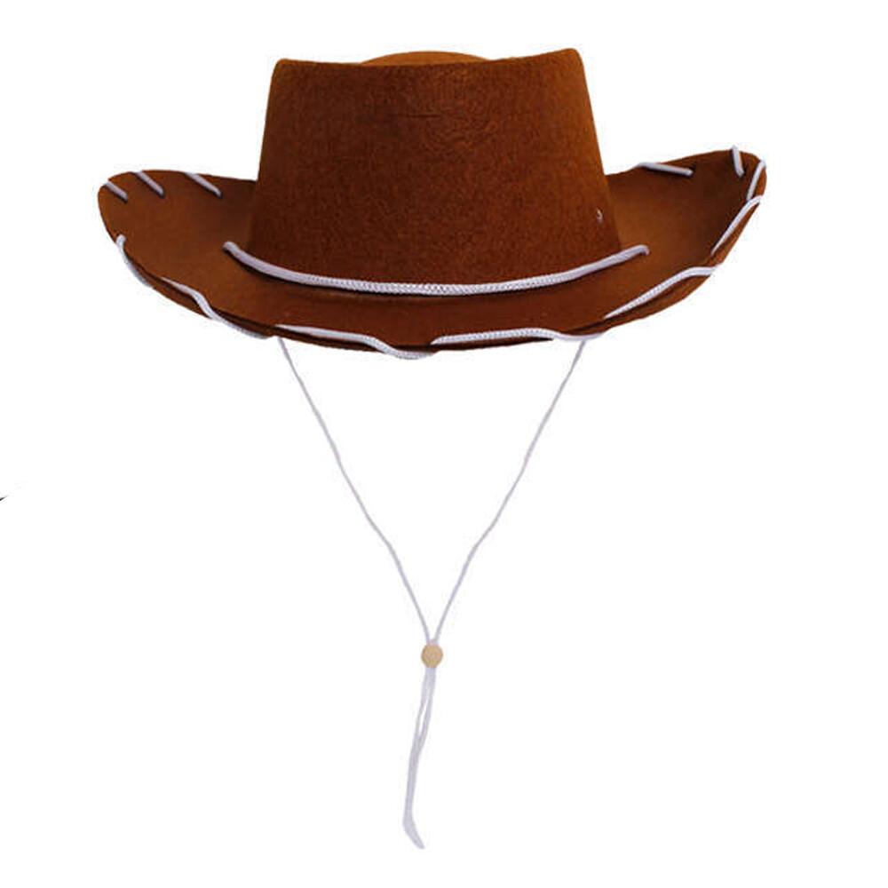 KIDS COWBOY HATS WITH STRING WILD WESTERN COWGIRL BOYS GIRLS UNISEX