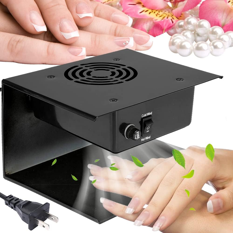 300W Nail Polish Dryer, Nail Fan Dryer for Regular Polish, Hot & Cold Wind Nail
