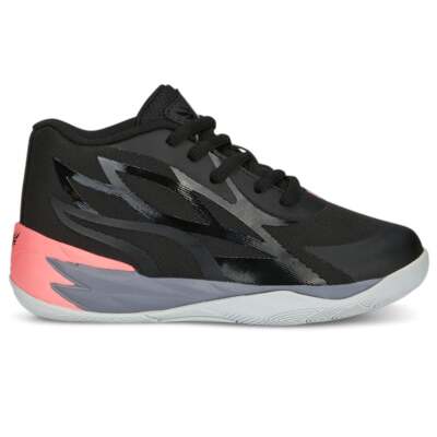 

Puma Mb.02 Flare Basketball Youth Boys Черные кроссовки Спортивная обувь 39127101, Черный, Puma Mb.02 Flare Basketball Youth
