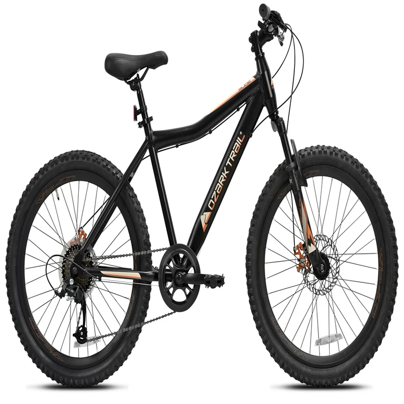 Ozark Trail 24in Unisex Aluminum Mountain Bike 8 Speed Black Bicycle