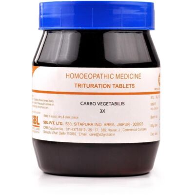 SBL Homeopathy Carbo Vegetabilis 3X (450gm Tablets)